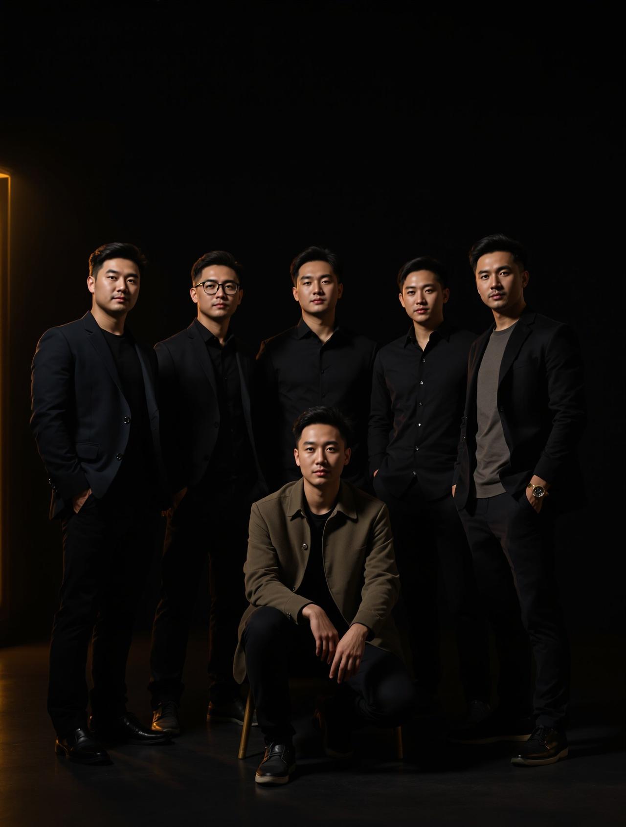 高清视频顾问团队合影
